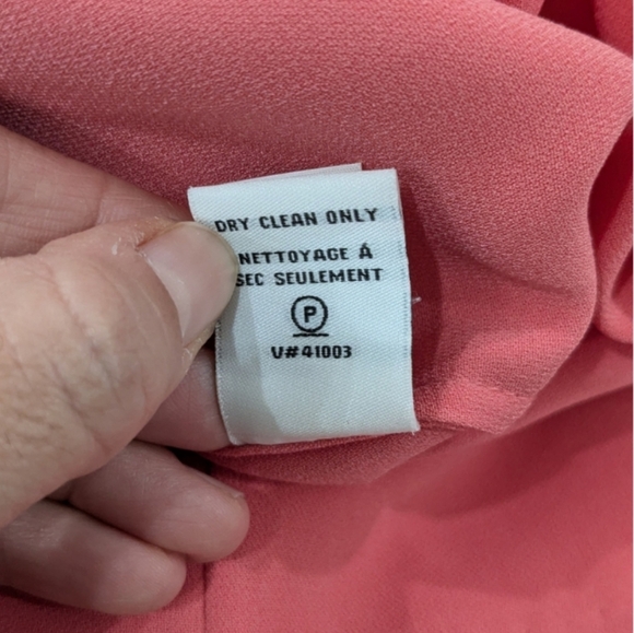 Diane Von Furstenberg Rose Pink Shift Mini Dress Scoop Neck 3/4 Sleeve Pockets 4 - Picture 11 of 11